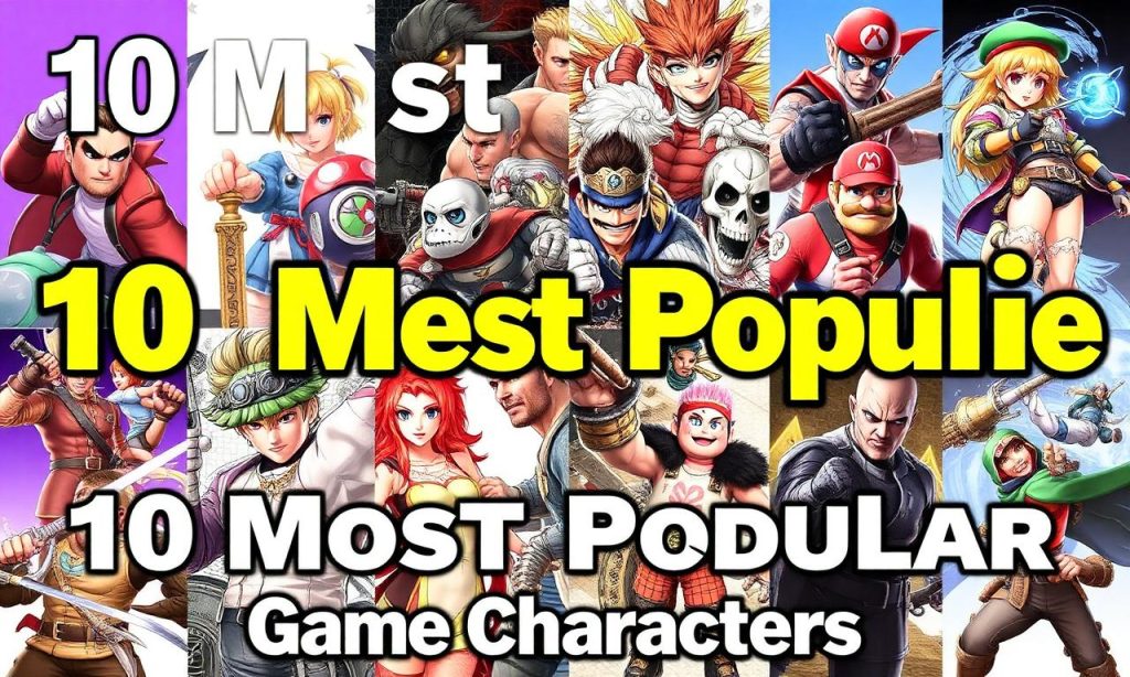10個最受歡迎的遊戲角色