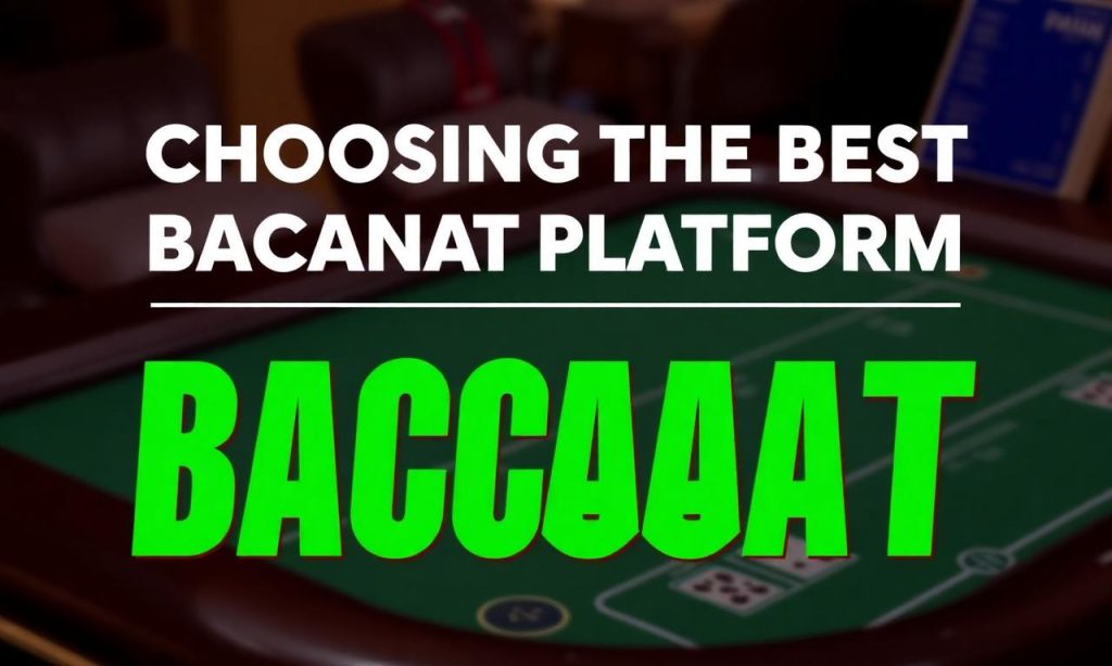 如何挑選最佳的百家樂平台