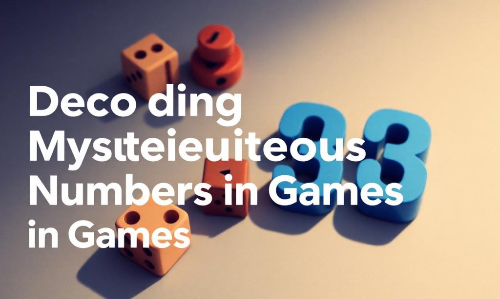 遊戲中的神秘數字解讀